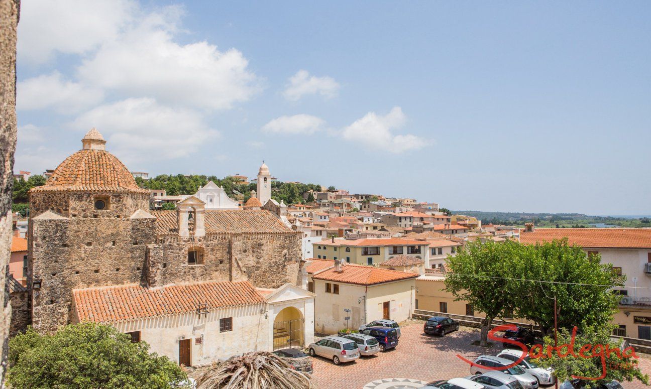 Sardinian village Orosei, ca. 13 km. away