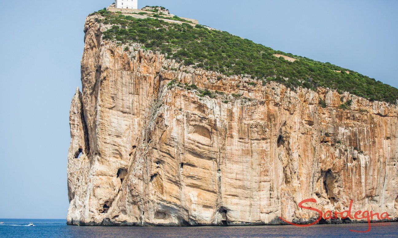 The cliff of Capo Caccia with lighthouse, Alghero