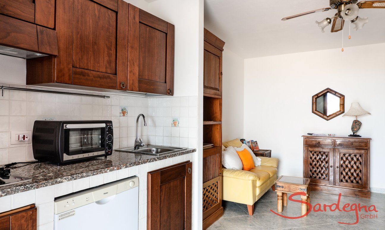 Apartment Castededdu 3 | Kitchen with all essential devices Kitchen with all essential devices