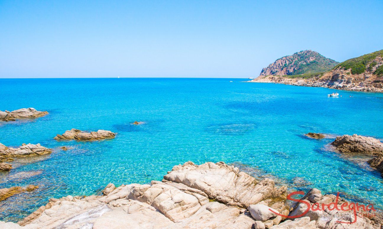 Crystal clear water at Capo Ferrato lets you see to the bottom of the sea