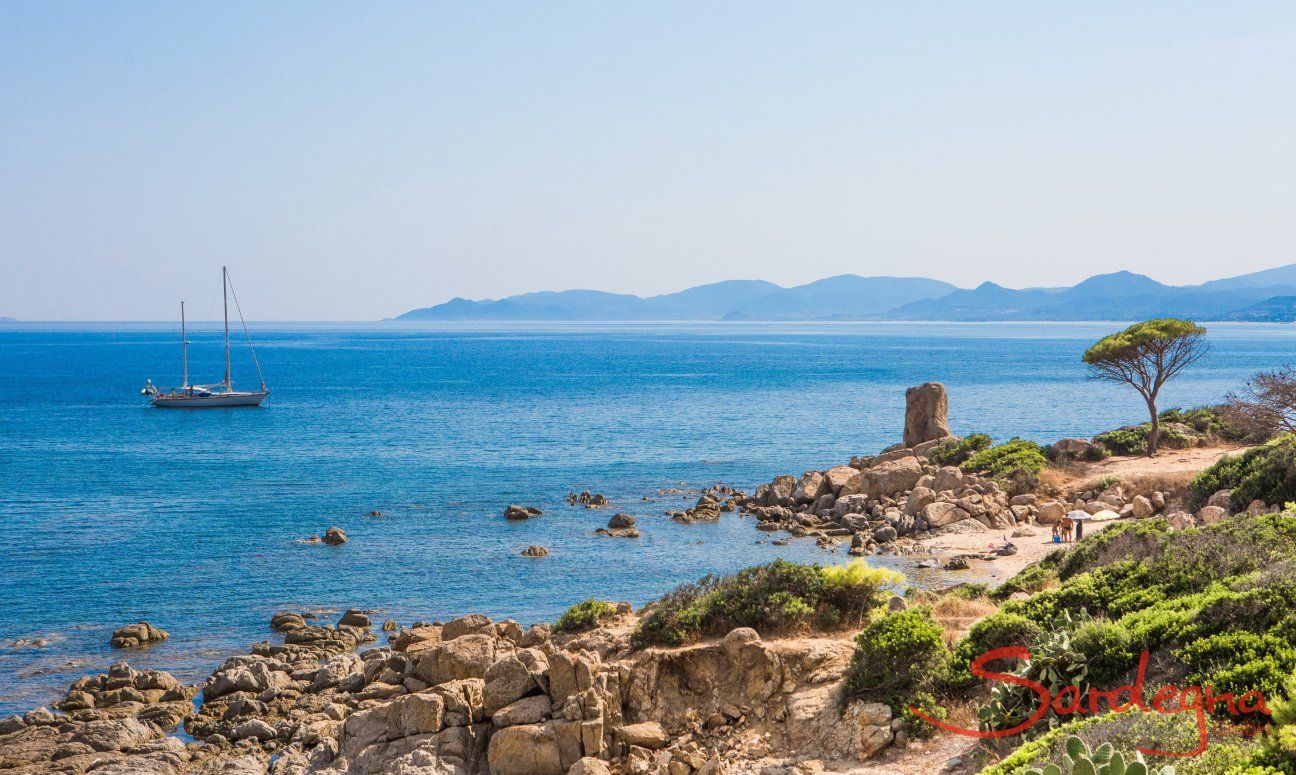 Capo Ferrato Feraxi, 6 km. away