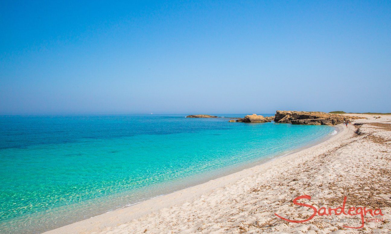 White beach of Is Arutas close to Oristano