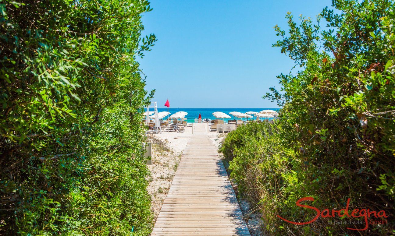 Access to a lido at Costa Rei