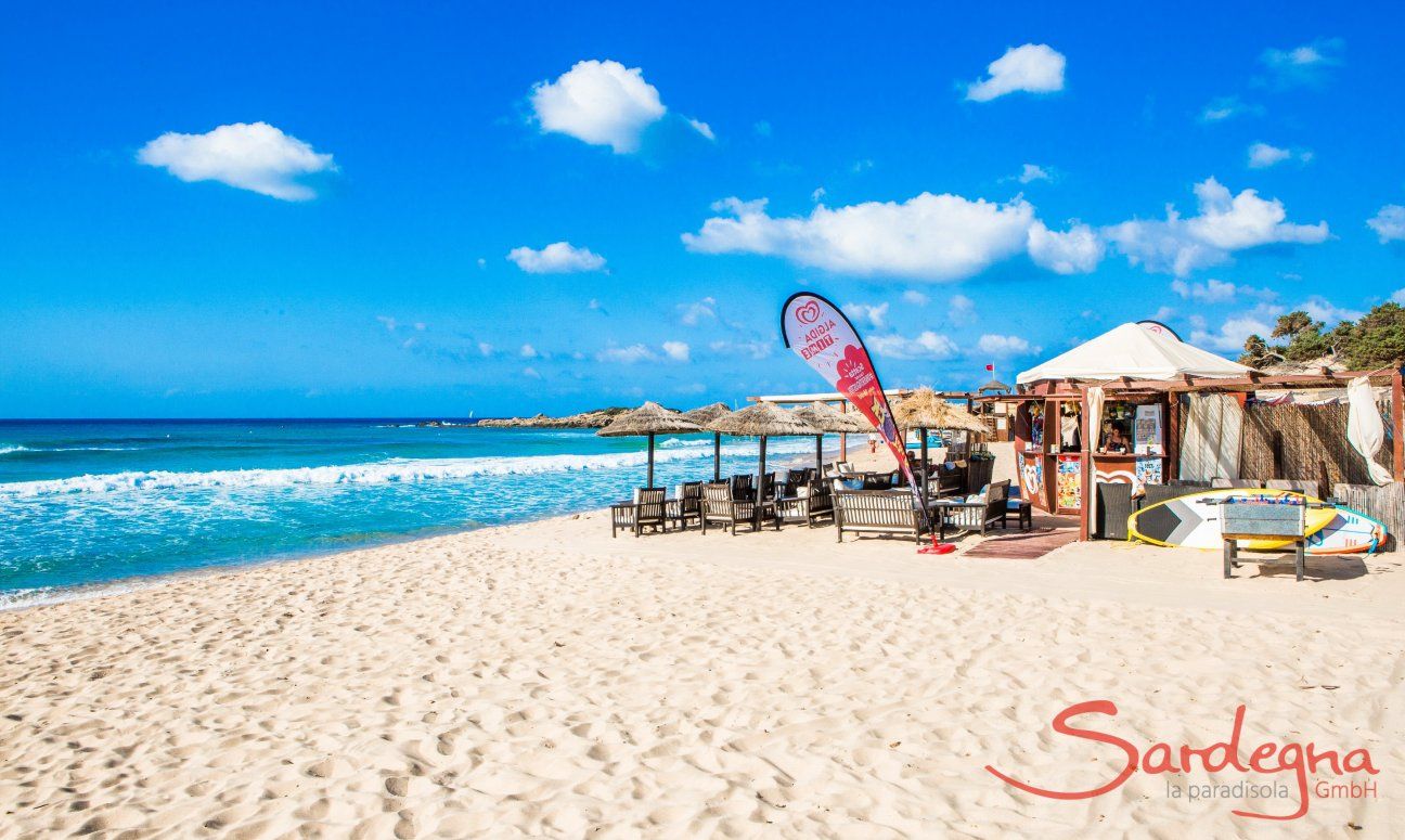 Bar on the beach Le Dune di Campana at Chia