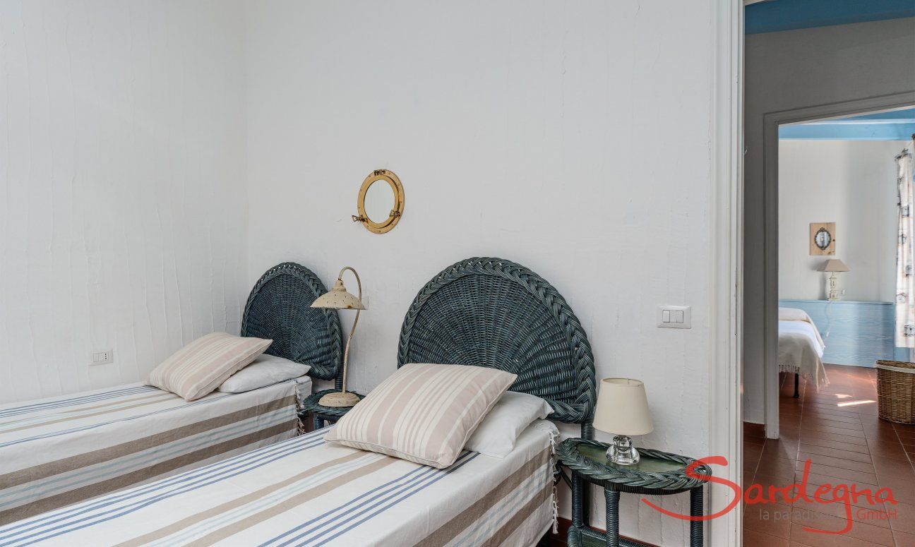 Casa 13 | Bedroom 2 with three single beds Casa 13, Sant Elmo