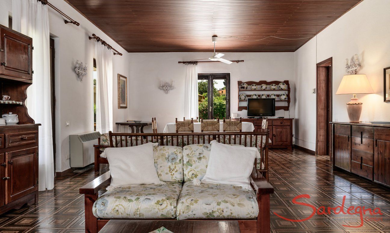 Villa Palme | Spacious living room with integrated dining area Villa Palme, Costa Rei