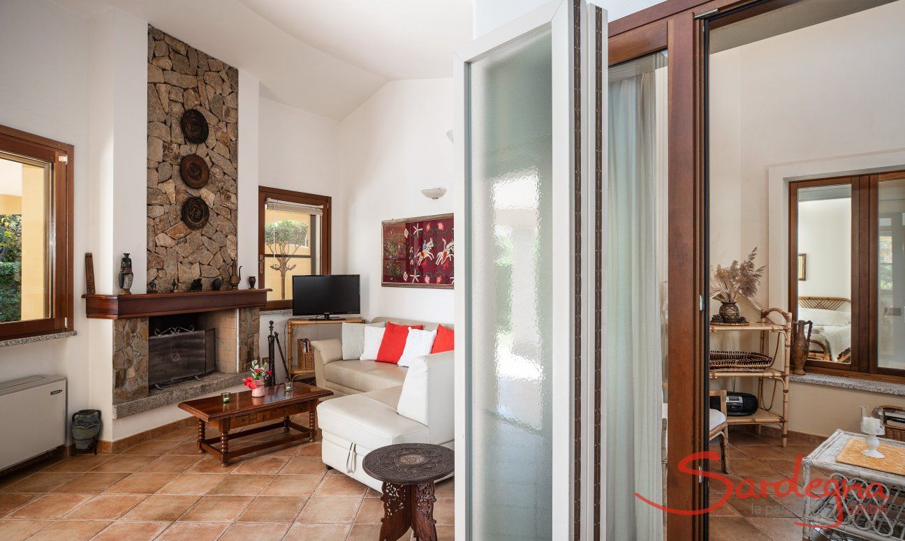 Villa Tiziana 11 | From the sofa corner you can access the roofed inner court yard Portrait of the house
