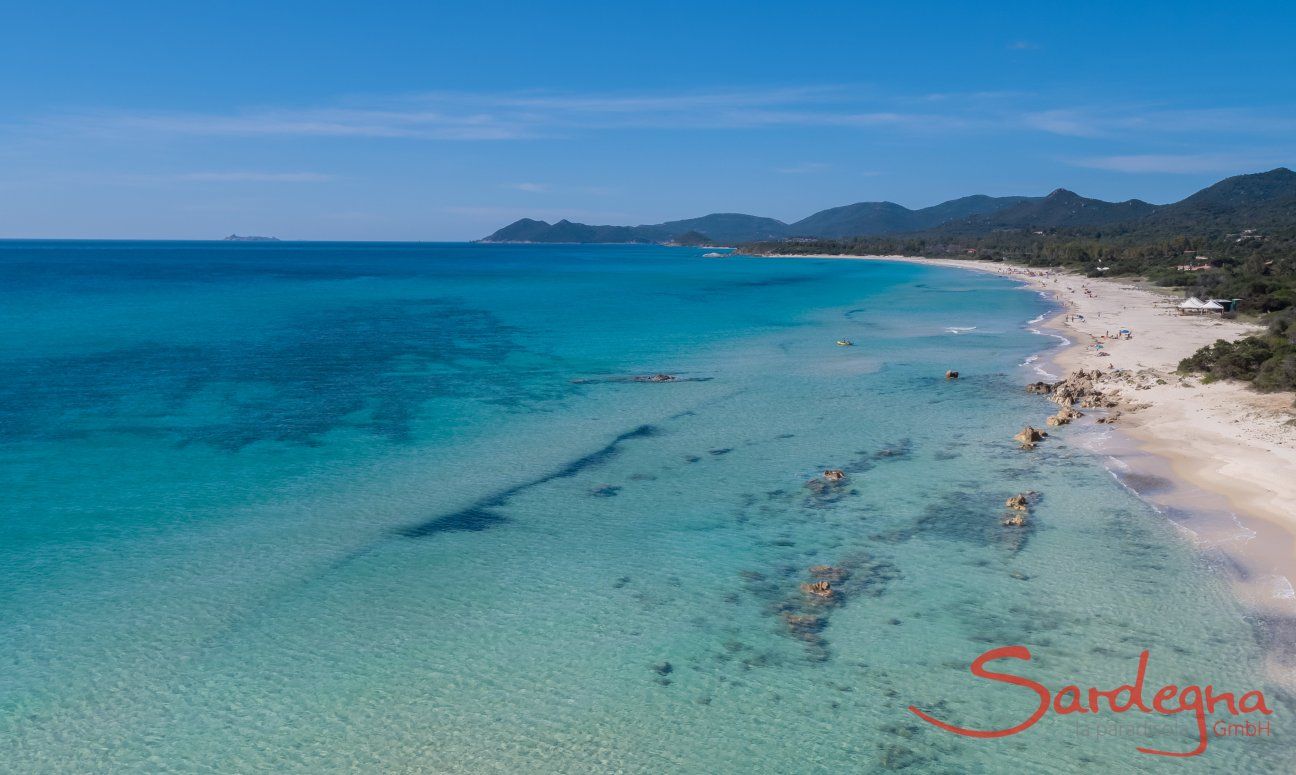 Sandy beach Costa Rei