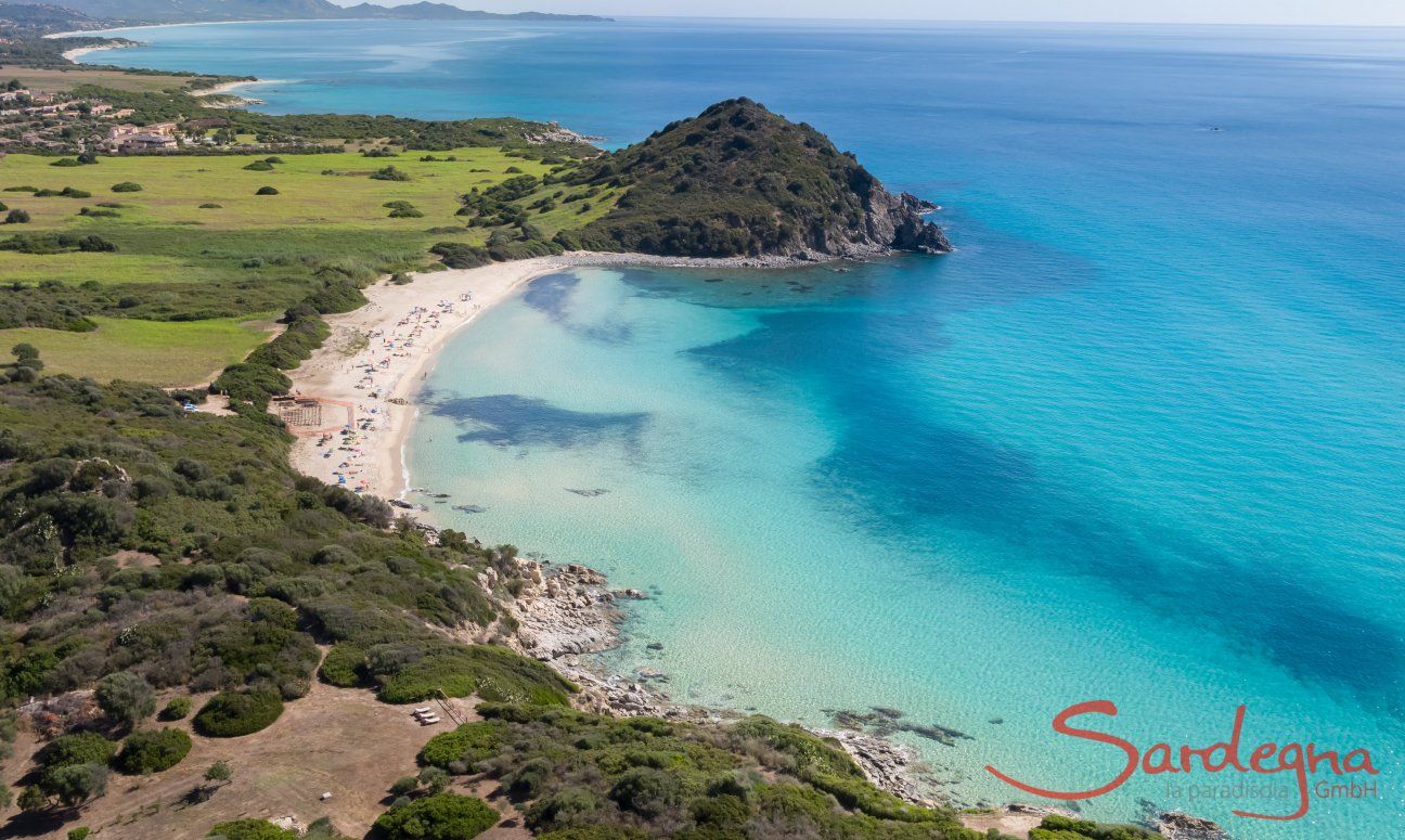 Panoramaview sandy beach