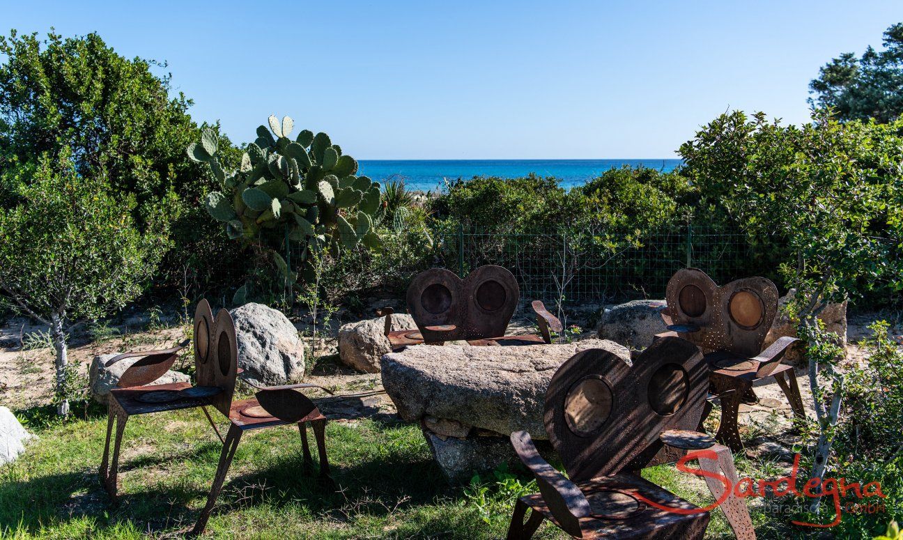 Garden and sea view Villetta 3 Costa Rei