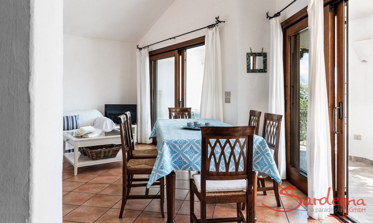 Villa Maestrale | Dining table by the large patio door New picture