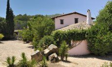 View towards the villa 