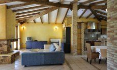 Villa Il Palmeto | Living room and dining table inside Living room and dining table inside