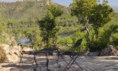 Terrace with  view to the lake of Su Medau Is Molas