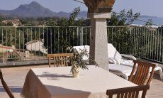 Apartment Castededdu 3 | Terrace with dining tabe and sea view Terrace with dining tabe and sea view