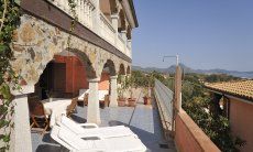 Apartment Castededdu 4 | Terrace with sunbeds and sea view Terrace with sunbeds and sea view