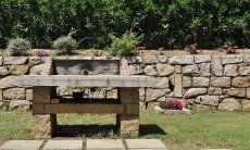 Villa Nautilus | BBQ made of stones in the garden BBQ made of stones in the garden