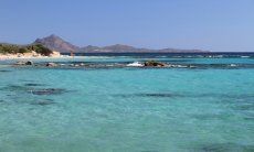 Crystal clear water in front of  Sant Elmo