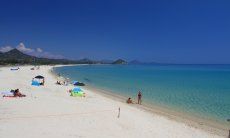 Beautiful white sand beach of Cala Sinzias, only about 1.5 miles from Li Conchi