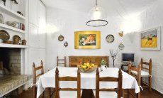 Dining table in the living room 