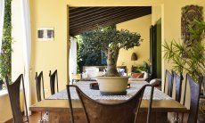 Villa Ulivi 12 | Solid dining table on the terrace giving space for up to eight people Sardinia