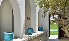 Inner Courtyard of  Villa Campidano 21 with gate to the garden and pool