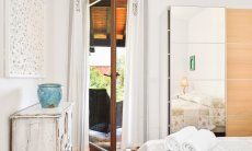 Villa Campidano 7 | Bedroom 1 with double sized bed and terrace access Bedroom
