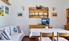 Villa Maria Lina | Living room with dining table and sofa Living room with dining table and sofa