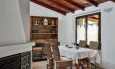 Classy dining area inside 