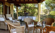 Villa Le Poiane | Terrace with lounge furniture Terrace with lounge furniture