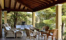 Villa Le Poiane | Terrace with lounge furniture and dining table Terrace with lounge furniture and dining table