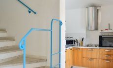 Villa del Campo | Stairs to the first floor and view towards the kitchen Stairs to the first floor and view towards the kitchen