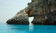 Arch of Cala Goloritze formed by nature