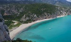 Airview of the beach Cala Luna