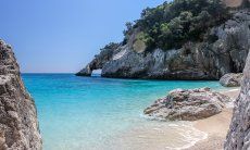 Incredible colours of the sea, rocks and nature of the beach of Cala Goloritze