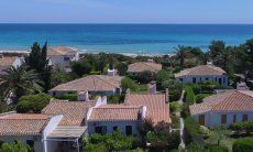 Aerial view of the house 