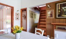 Villa Mare Turagri | Living room and stairs to the upper room Living room and stairs to the upper room