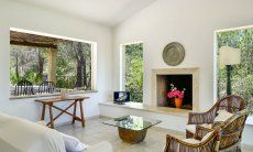 Villa Paradiso | Modern living room with fireplace Modern living room with fireplace