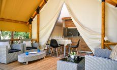 Zelt-Lodge Orri 2 | Comfy furnished terrace (Example picture, actual photos will be published in spring) Comfy furnished terrace