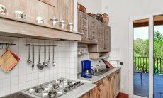 rustical kitchen with all essential devices 