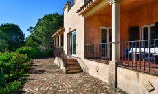 Front of the house and the big terrace 