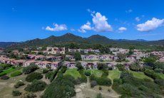 Aerial view of Sant Elmo in Sardinia