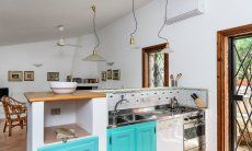Casa Grecino | Kitchen with electric oven, gas stove and dishwasher Kitchen with stove and washing machine