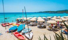 Lido with boat rental on the beach Le Bombarde Alghero