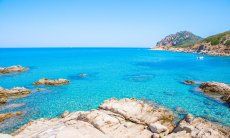 Crystal clear water at Capo Ferrato lets you see to the bottom of the sea