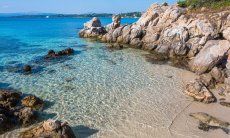 Clean and clear Seawater in Golfo Aranci