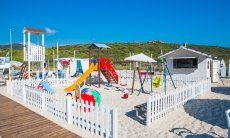 Playground on the beach in Golfo Aranci