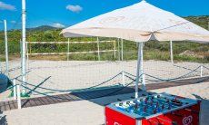 Beachvolley and Tablesoccer on the beach of Golfo Aranci