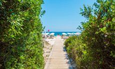 Access to a lido at Costa Rei