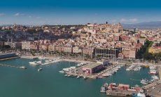 Cagliari old town and harbour